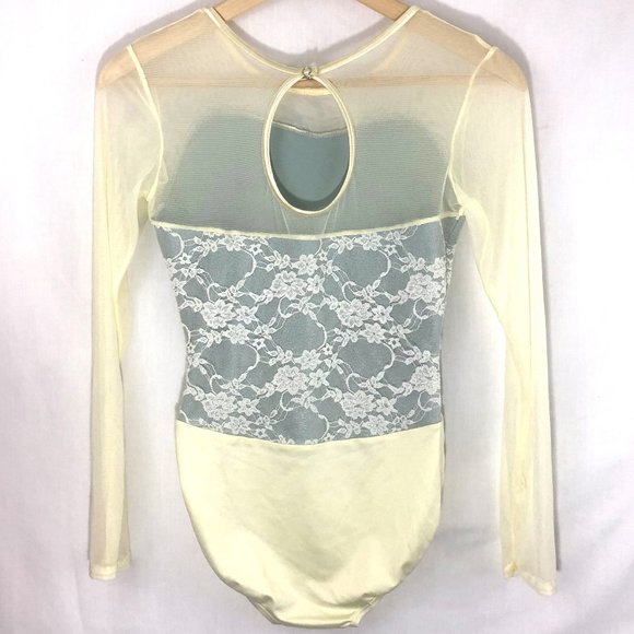 Weissman Ivory & Green Tutu Leotard Set (Read!) - Picture 5 of 9